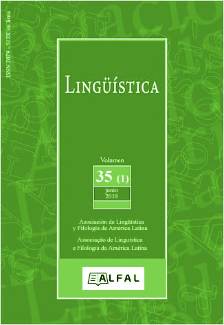 					View Vol. 35 No. 1 (2019): Lingüística
				